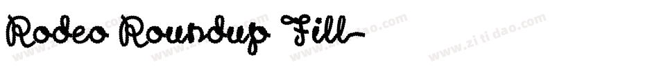 Rodeo Roundup Fill字体转换
